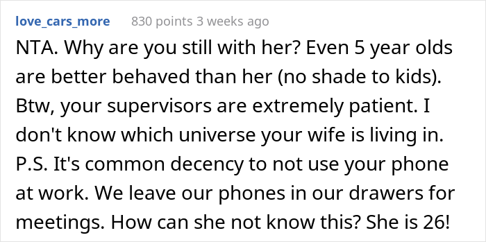 &ldquo;Am I The Jerk For Watching And Not Doing Anything While My Wife Was Being Kicked Out Of My Company?&rdquo;
