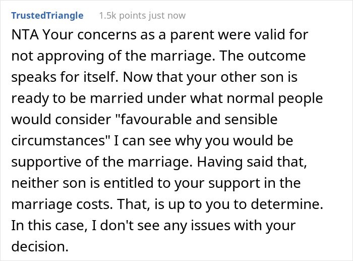 Guy Found Out That Dad Is Planning To Pay For His Brother’s Wedding, Said He Won’t Talk To Him Because He Refused To Fund His Guy Found Out That Dad Is Planning To Pay For His Brother’s Wedding, Said He Won’t Talk To Him Because He Refused To Fund His