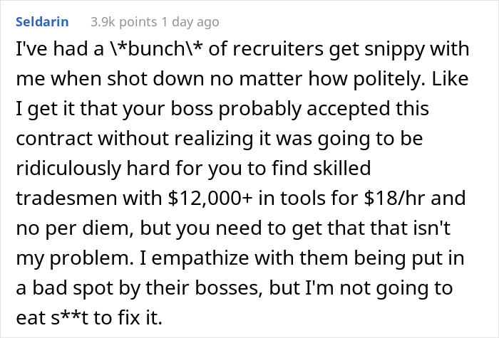 Company Tries To Recruit A Specialist Who's Already Working But Won't Match Her Salary Expectations, Sends Her A Nasty Follow-Up Email