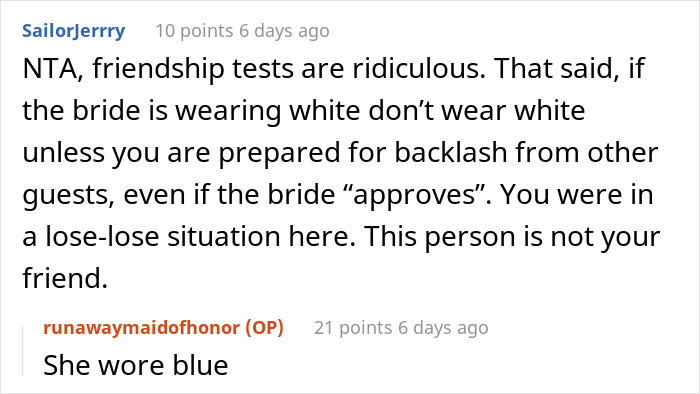 "Am I The [Jerk] For Wearing A White Dress To My Friend's Wedding?"