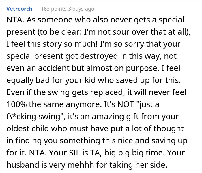 420ish Lbs Sister-In-Law Destroys Beloved Garden Swing After Being Asked Not To Sit In It Because Of Its Weight Limit, Family Drama Ensues