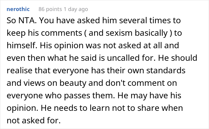 Man Asks The Internet If He Overreacted After His Brother Repeatedly Body-Shamed His Wife