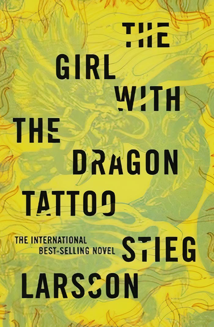 Book cover for "The Girl With The Dragon Tattoo"