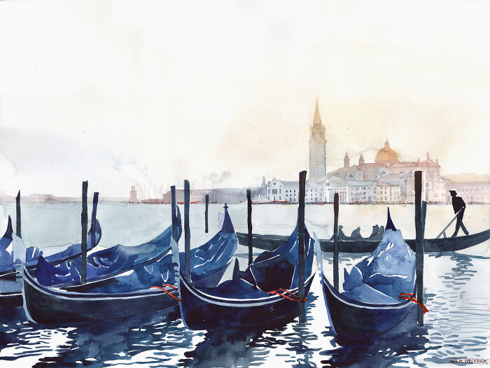 I Show The Beauty Of Venice With My Watercolor Paintings