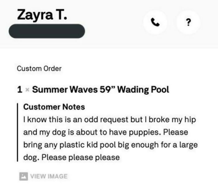 Got A Very Important Postmates Today. I Literally Ran Out Of My House On The Quest For The Puppy Pool