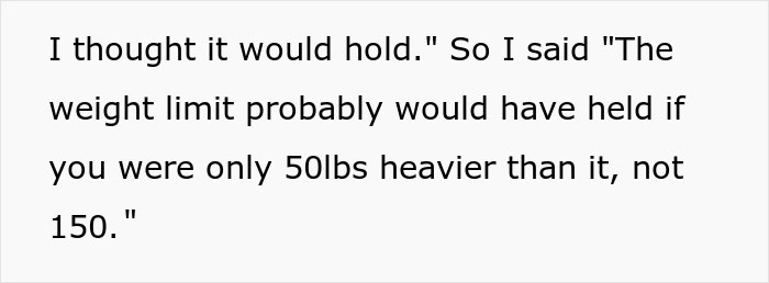 420ish Lbs Sister-In-Law Destroys Beloved Garden Swing After Being Asked Not To Sit In It Because Of Its Weight Limit, Family Drama Ensues