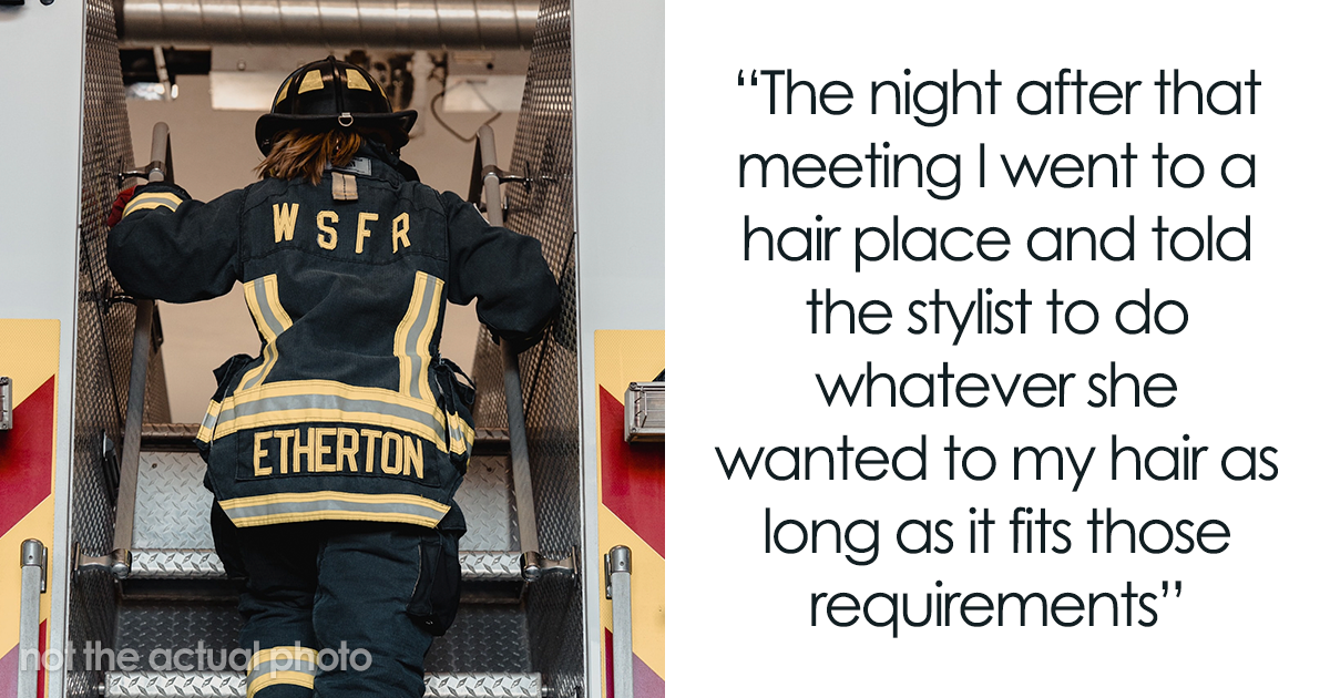 Female Firefighter Reprimanded For Her Hairstyle Maliciously Complies By Cutting Her Hair To Meet The Men’s Requirements