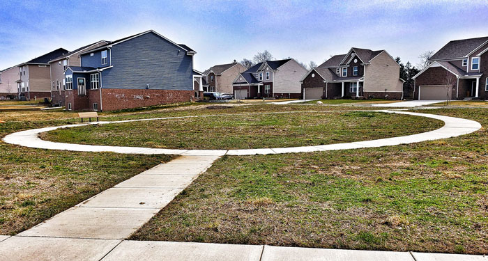 The Developer Thought The Community Would Appreciate This Bench, With View Of Circle