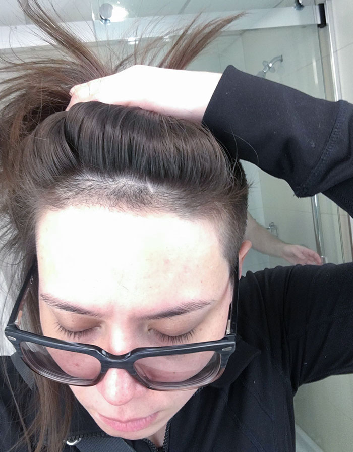 I Went To A Fancy Black Salon In Atlanta Before Going To A Wedding. I Asked For Baby Bangs And The Guy Shaved My Overall Hairline Back An Inch. Honestly What The Hell