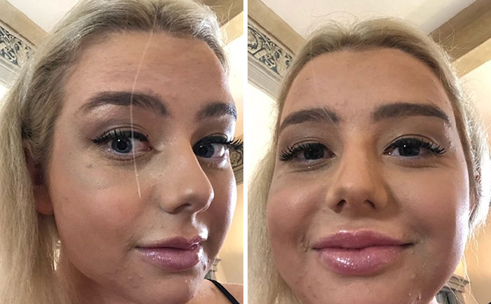 So Yesterday Was My Sister's Wedding And This Makeup I Got From The Artist