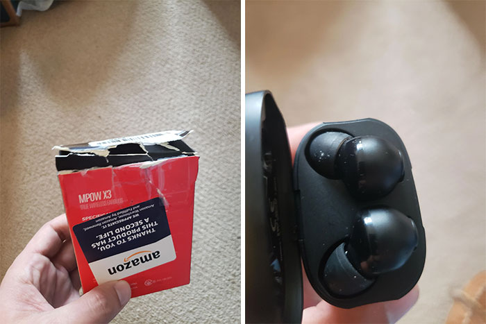 Ordered A Pair Of New Headphones From Amazon. Got A Returned Pair With Some Stranger's Ear Gunk