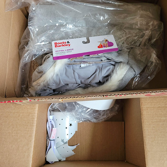 Ordered Two Lamps For Our Nursery From Target, Received A Pile Of Porcelain Pieces And A Dog Vest Instead