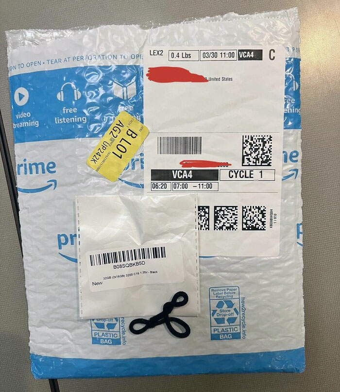 Ordered 32 Gb Of Ram On Amazon. Got A Hair Tie Instead