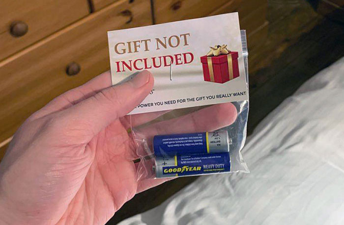 Last Year I Forgot To Get Batteries For My Niece's Toy So This Year She Got Me This