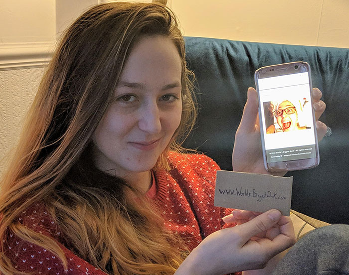 My Sister And I Call Each Other The World's Biggest Dork, Bought The Domain As A Christmas Surprise