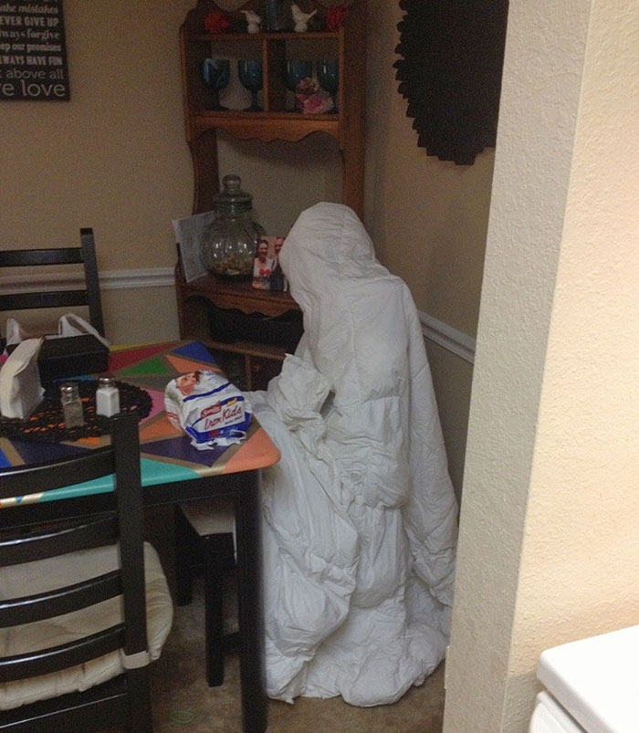 My Wife Tossed A Comforter On A Chair To Dry, I Nearly Had A Heart Attack