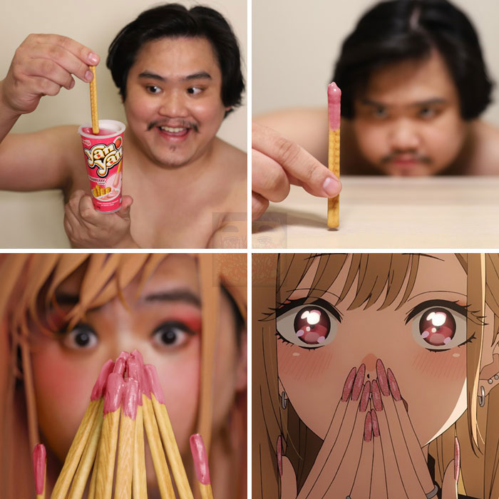 Man cosplay Marin from Sono Bisque Dol wa Koi wo suru