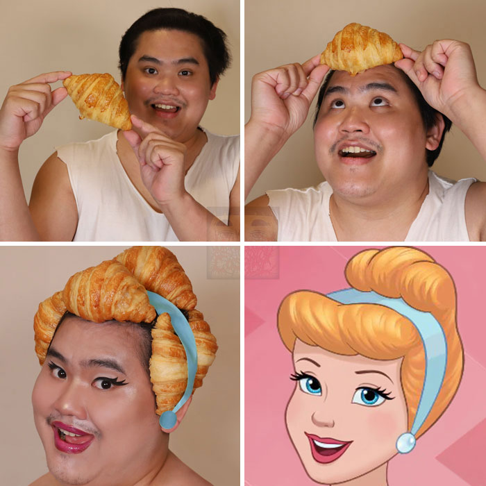 Man cosplay Cinderella