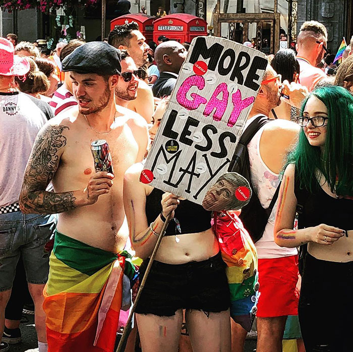 Saw The Same Pride Banner Last Year, Nice To See She’s Upgraded With Extra Eye Candy