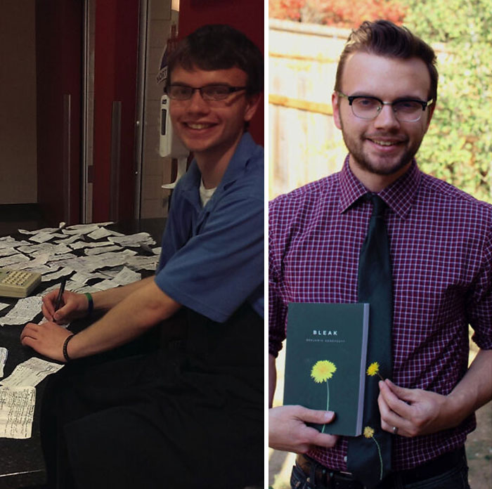 No me permitían usar un cuaderno en mi trabajo de cajero, así que empecé a escribir mi libro sobre el acoso escolar en recibos impresos. Este año por fin he publicado mi novela