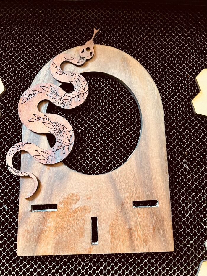 Carved Goblincore Mirror For My Little On Glowforge Carved Goblincore Mirror For My Little On Glowforge