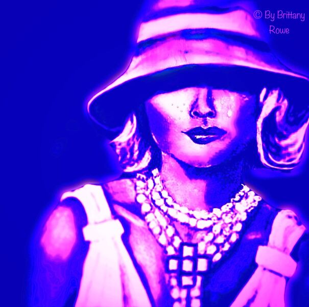 20’s Flapper In Purple Hues