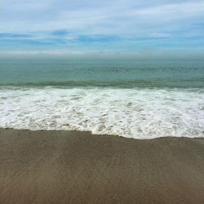 Browns Beach, Temuka, New Zealand. I Just Love How The Surf Looks Over The Sand 😊