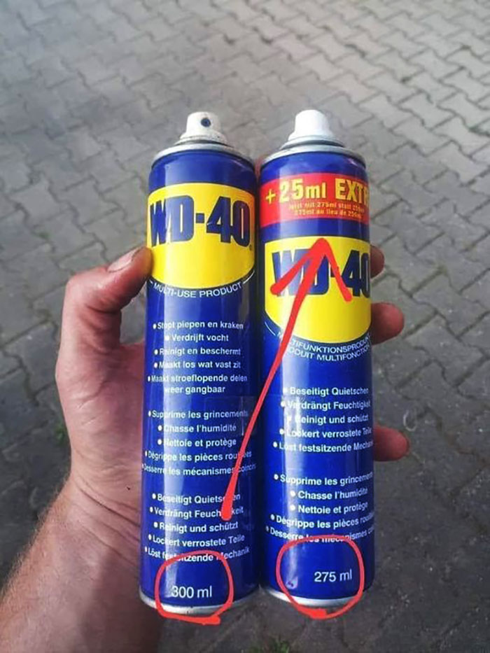 Now Get 25ml Less For The Price Of 25ml More