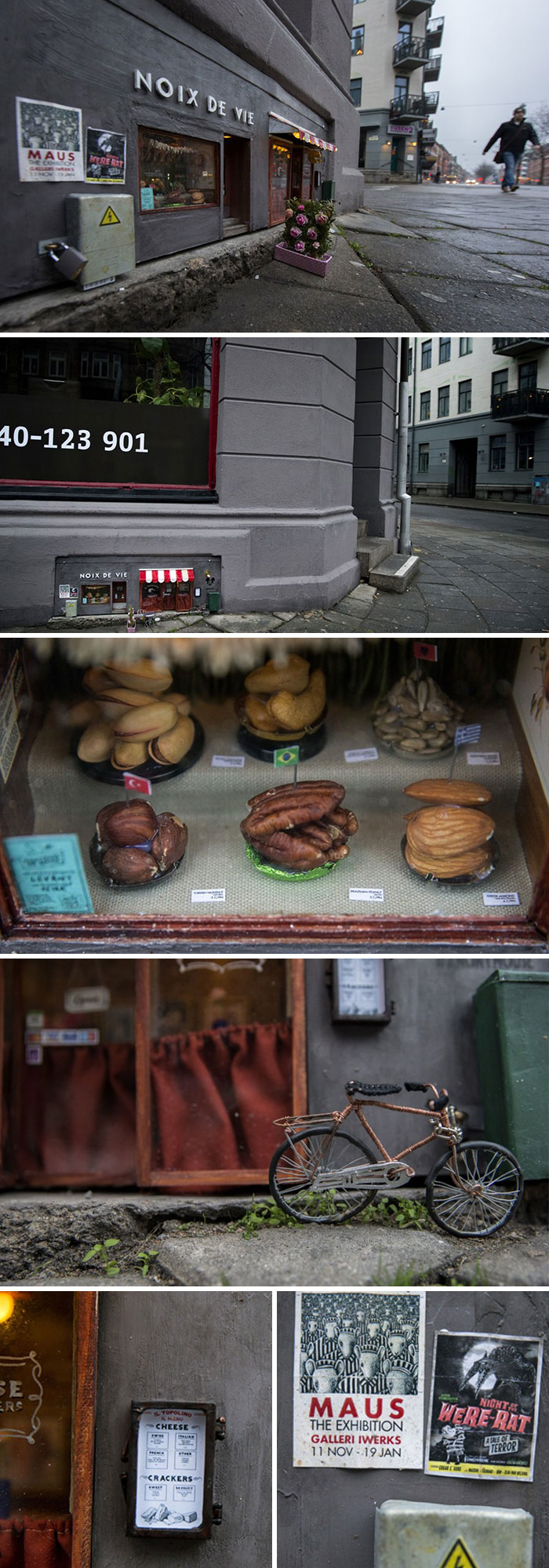 Some Mice Have Opened A Miniature Shop (70 X 30 Cm) In Malmö, Sweden