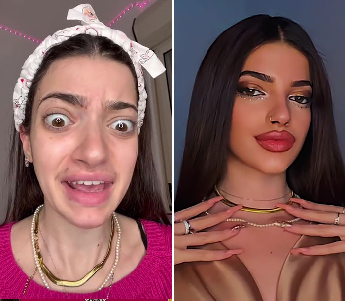 "Makeup Should Be Illegal": TikToker That People Call Mr. Bean's 'Daughter' Embraces 'Catfish' Claims By Posting Makeup Transformations
