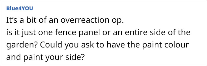 Person Says Their Side Of The Fence Looks Awful After Neighbor Painted Only Theirs Person Says Their Side Of The Fence Looks Awful After Neighbor Painted Only Theirs