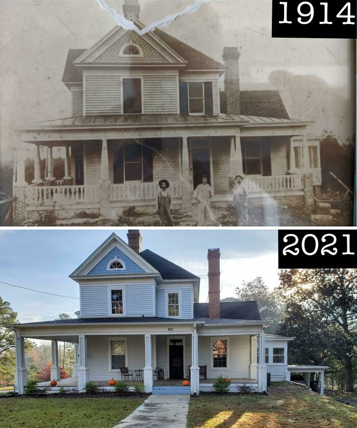 Mi casa en Lillington, Carolina del Norte - 1914 y el año pasado