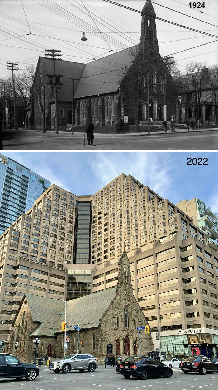 Church Of The Redeemer In Toronto, 98 Years Apart