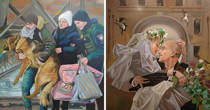 My Friend Spent Over 500 Hours To Capture The Suffering Of The Ukrainian People In Her Paintings (19 Pics)