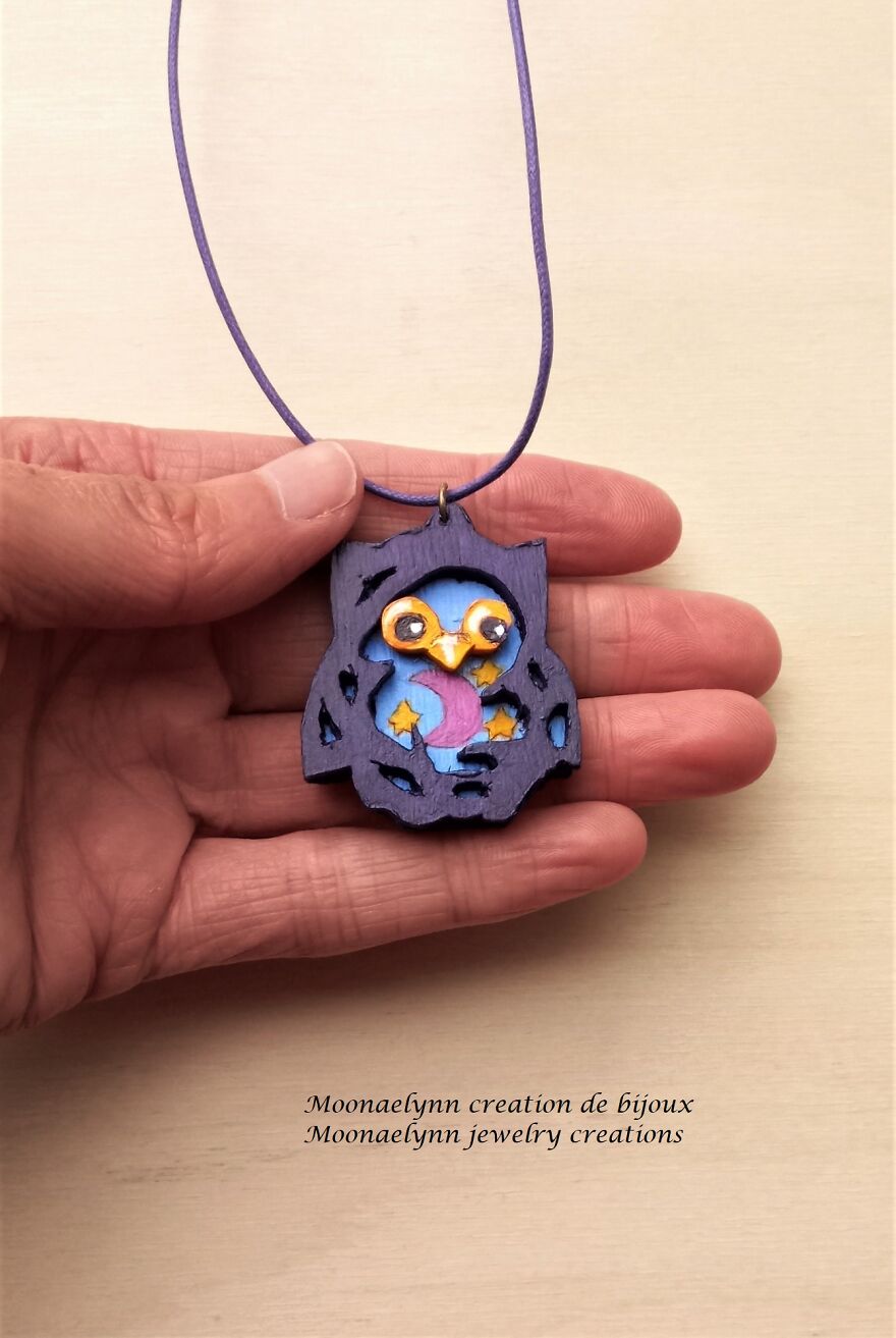 I Made Nature Inspired Wood Pendants