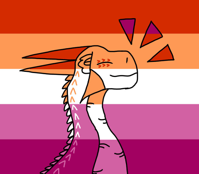 A Drawing For My Friend - A Rainwing Or Smthn From Wings Of Fire