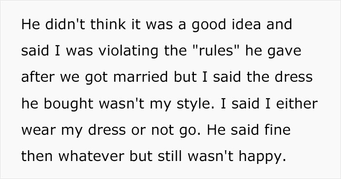 Wife Convinced Husband Intentionally Spilled Wine On Her Dress After She Refused To Wear The $300 One He Got Her