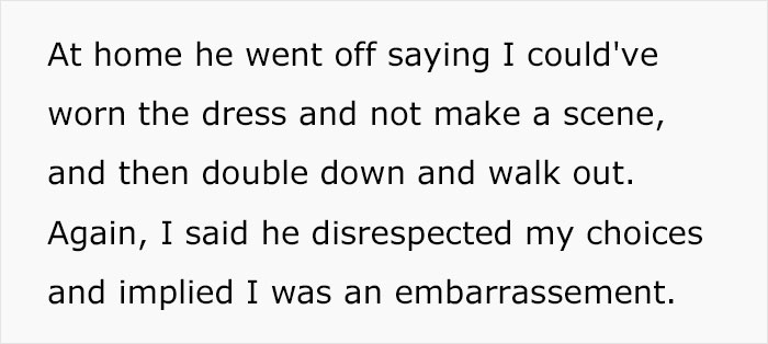 Wife Convinced Husband Intentionally Spilled Wine On Her Dress After She Refused To Wear The $300 One He Got Her