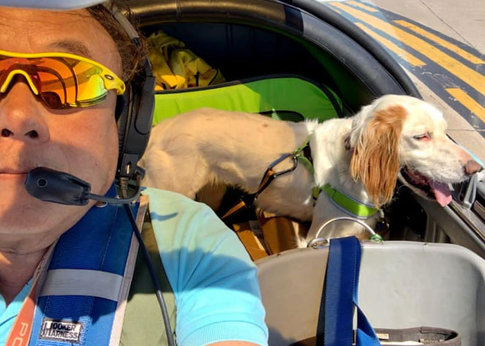 “I’d Rather Be Flying Dogs”: Retired Pilot Flies Rescue Animals To Their New Homes “I’d Rather Be Flying Dogs”: Retired Pilot Flies Rescue Animals To Their New Homes