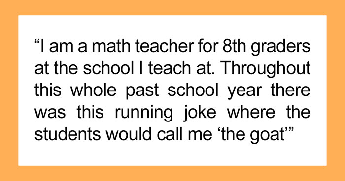 Math Teacher Cries Tears Of Joy After Finding Out The Reason Students Called Them The GOAT Is Because They Loved Them