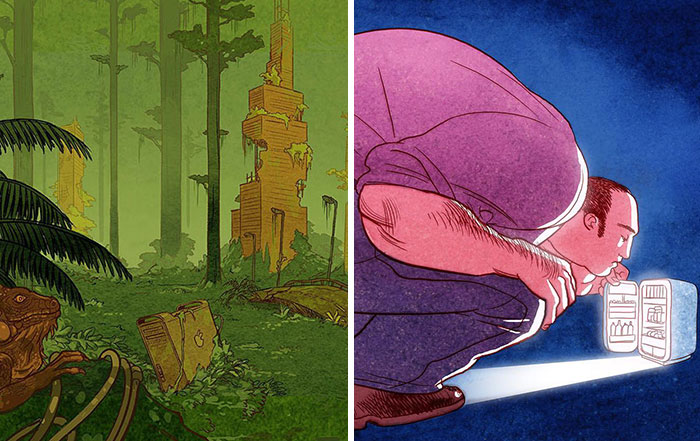 Este dibujante crea ilustraciones que invitan a la reflexión sobre temas relevantes de nuestra sociedad (30 imágenes)