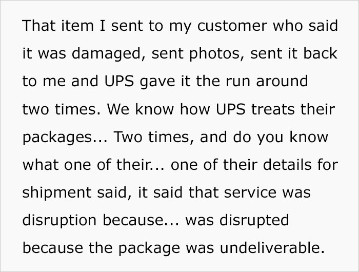 This Woman Upset As UPS Damages Her $700 Package, Moves It Around For 2 Months And Then Just Throws It Away This Woman Upset As UPS Damages Her $700 Package, Moves It Around For 2 Months And Then Just Throws It Away