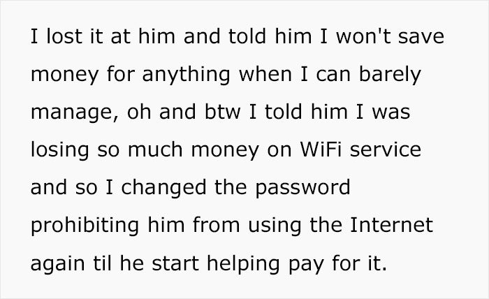 "Am I The Jerk For Refusing To Give My Husband My New WiFi Password?" "Am I The Jerk For Refusing To Give My Husband My New WiFi Password?"