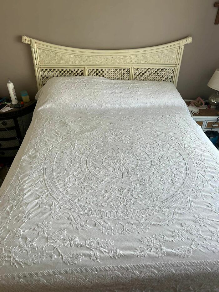 May Not Mean Much To Most People, It’s Just A Coverlet, But Soooo Many Good Memories… This Just Made My Day