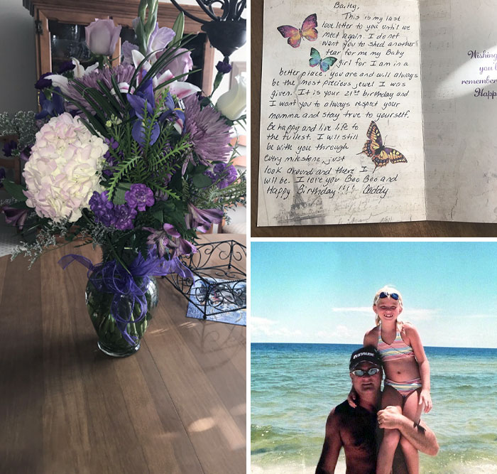 My Dad Passed Away When I Was 16 From Cancer. Before He Died, He Pre-Payed Flowers So I Could Receive Them Every Year On My Birthday. Well, This Is My Last Birthday Flowers