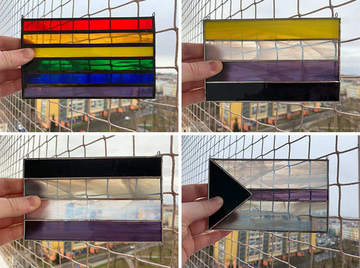 I've Made A Stained Glass Demi Flag For Myself And Then Started With Other Flags So All My Friends Have One, I Will Make More, But I Have To Order More Colors