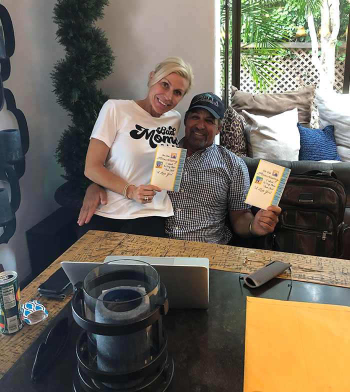 It's My Parent's 21st Anniversary Today. They Managed To Buy The Exact Same Card From Different Stores