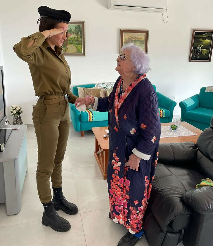 During The Memorial Day Siren, An Holocaust Survivor Is Being Honored By Her Granddaughter