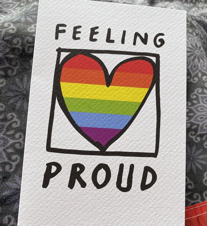 I Am Out To My Parents But I Don't Talk About It Much With Them. Yesterday My Mum Sent Me This Card In The Post. Made Me Feel Super Seen And Loved