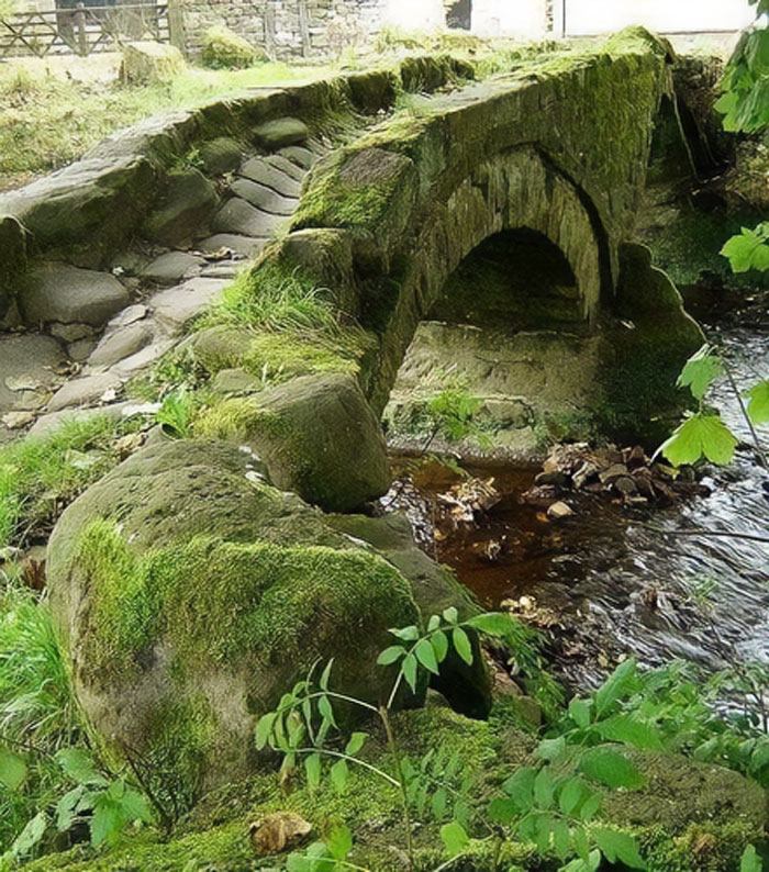 An 800 Year-Old Pack Horse Bridge, Lancashire, England